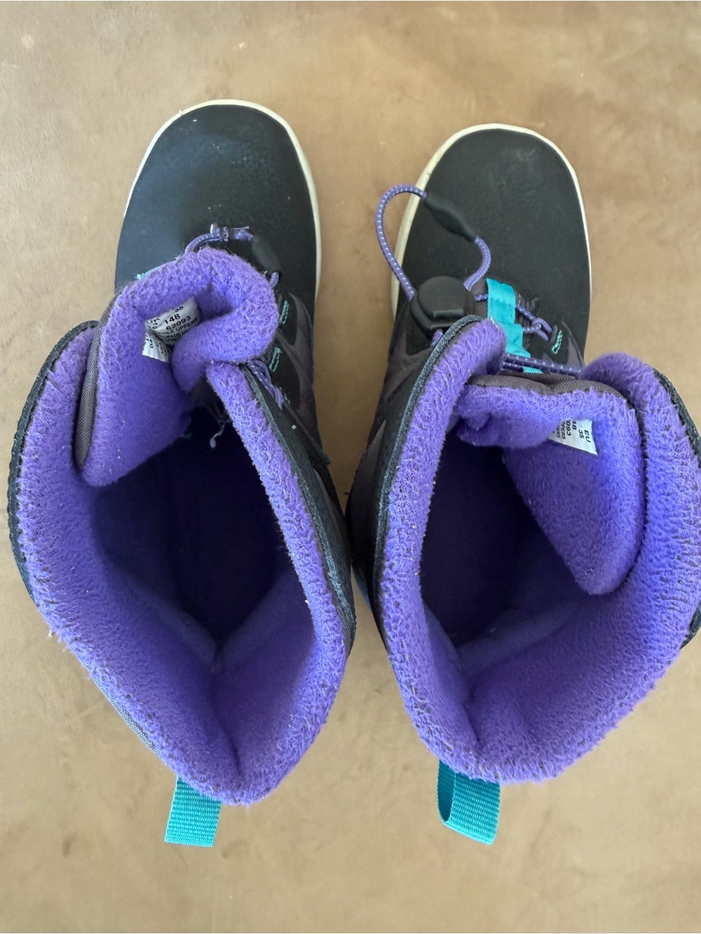 Merrell Kids Waterproof Winter Snow Boots Purple Black Size 4 Youth Insulated - Picture 6 of 6